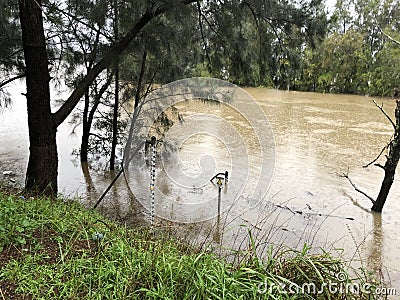 Flood: Georges River Editorial Stock Photo