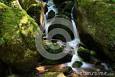 Gertelbach waterfalls, Black Forest, Germany Stock Photo