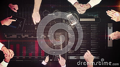 Geschäftsleute Handarbeiten stock video Geschäftsleute Handarbeiten stock video