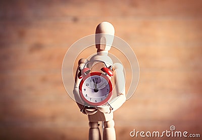 Gestalta with clock Stock Photo