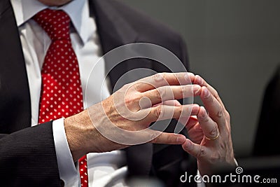 Gesticulation Stock Photo