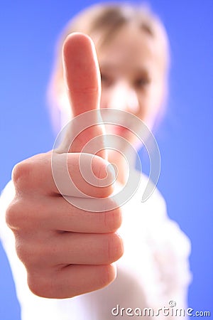 Gesture of approval Stock Photo