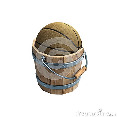 Get buckets basketball expression Stock Photo