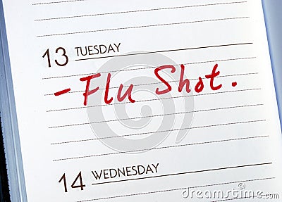 Get a Flu Shot Stock Photo