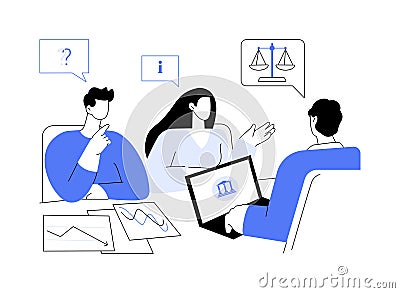 Get free legal help abstract concept vector illustration. Vector Illustration