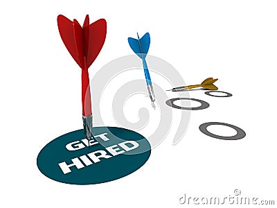 Get hired Stock Photo