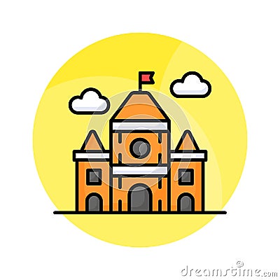 Get hold on this carefully crafted icon of ottawa, canada parliament hill Vector Illustration