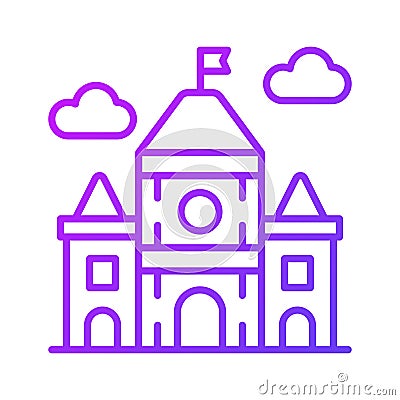 Get hold on this carefully crafted icon of ottawa, canada parliament hill Vector Illustration