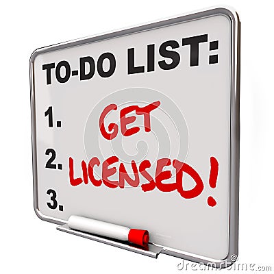 Get Licensed Words To Do List Board Approval Stock Photo