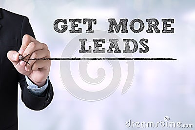 GET MORE LEADS Stock Photo