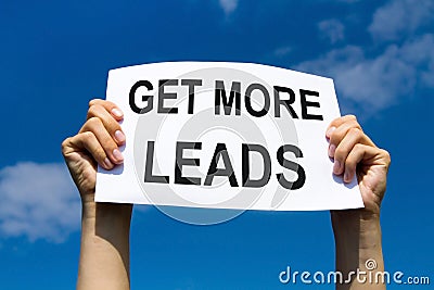 Get more leads, concept Stock Photo