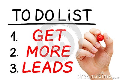 Get More Leads To Do List Concept Stock Photo