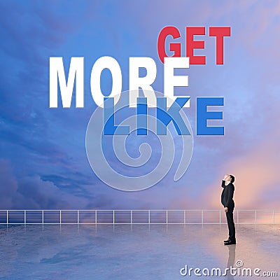 Get More Likes Stock Photo