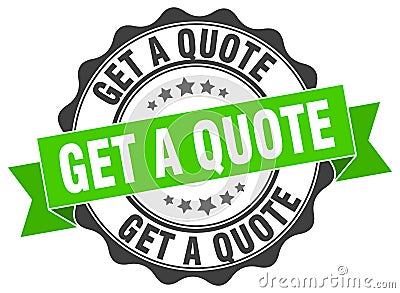 Get a quote stamp Vector Illustration