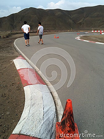 Get ready for Autocross Editorial Stock Photo