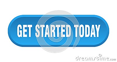 get started today button Vector Illustration