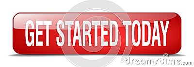 get started today button Vector Illustration