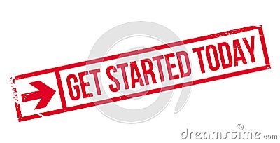 Get started today stamp Vector Illustration