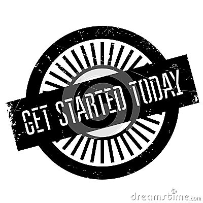 Get started today stamp Vector Illustration