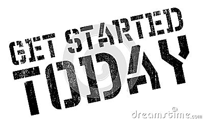 Get started today stamp Vector Illustration