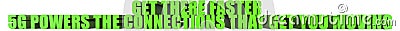 Get There Faster 5g Powers The Connections That Get You Moving, 3d text Stock Photo