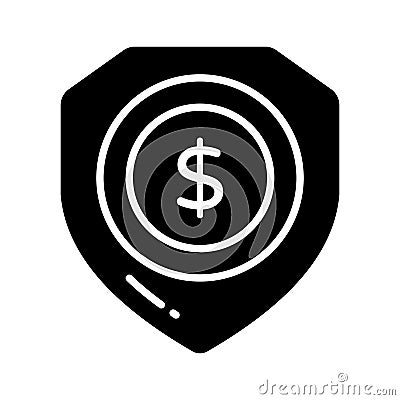 Get this visually appealing vector of financial security, ready to use icon of secure investment Vector Illustration