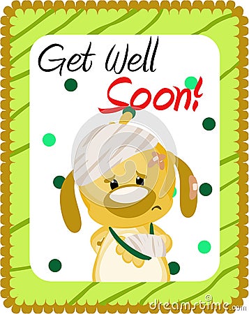 Get well soon greeting Stock Photo
