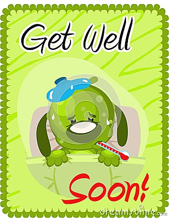 Get well soon greeting Stock Photo