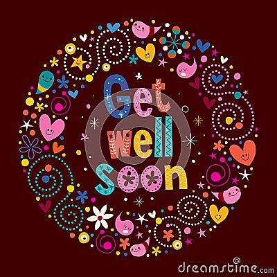 Get well soon Vector Illustration