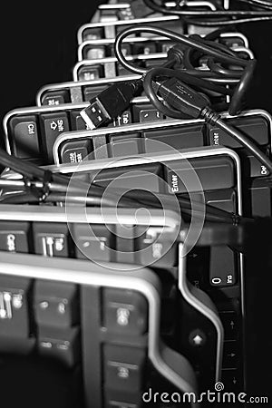 Get Your Computer Keyboards... Stock Photo