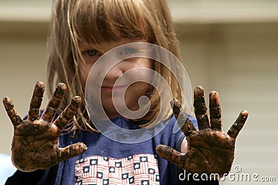 Get your hands dirty Stock Photo