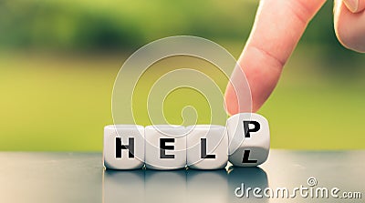 Getting help concept. Stock Photo