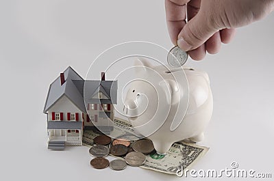 Getting a home loan Stock Photo