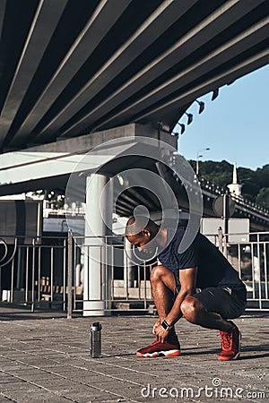 Getting ready. Stock Photo