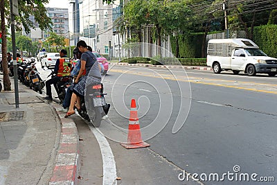 Getting ready for a ride Editorial Stock Photo