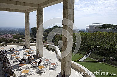 Getty Museum exterior design Editorial Stock Photo