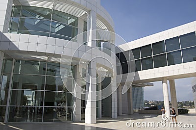 Getty Museum exterior design Editorial Stock Photo