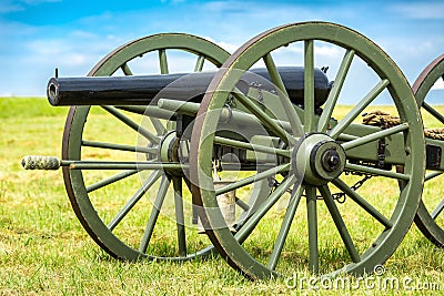 Gettysburg battlefield cannon Stock Photo