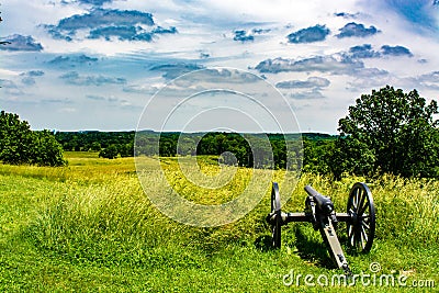 Gettysburg Battlefield Stock Photo