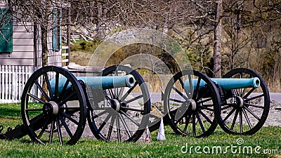 Gettysburg Cannons Stock Photo