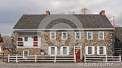 Gettysburg, Pennsylvania, USA February 8, 2022 The Dobbin House Tavern on Steinwehr Avenue Editorial Stock Photo