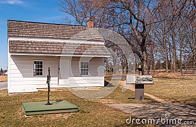 Gettysburg, Pennsylvania, USA March 13, 2021 The Bryan House at the Gettysburg National Military Park Stock Photo