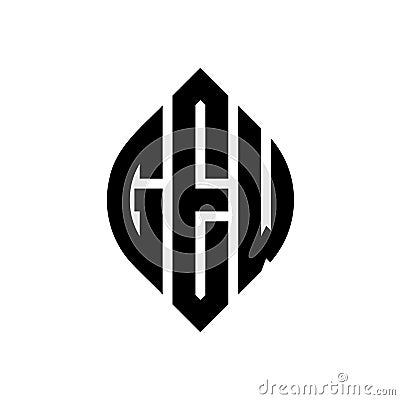 GEW circle letter logo design with circle and ellipse shape. GEW ellipse letters with typographic style. The three initials form a Vector Illustration