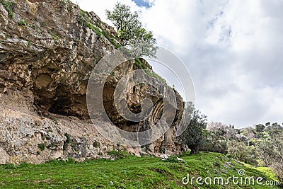 Gey Ben Hinnom Park - called in the Holy Books as the Blazing Inferno in Jerusalem city in Israel Stock Photo