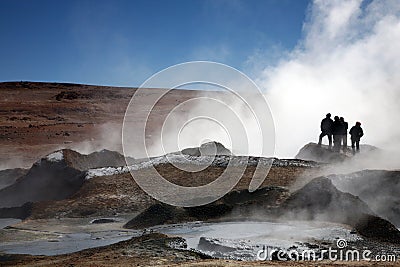 Geyser, Bolivia Stock Photo