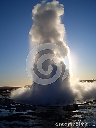 Geyser Strokkur Stock Photo