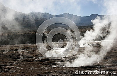 Geysers del Tatio Stock Photo