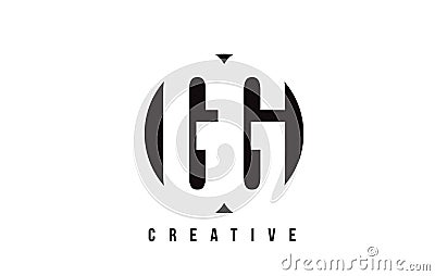 GG G G White Letter Logo Design with Circle Background. Vector Illustration