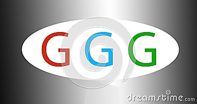 GGG letter creative modern elegant swoosh logo design . ggg letter original monogram logo design Stock Photo