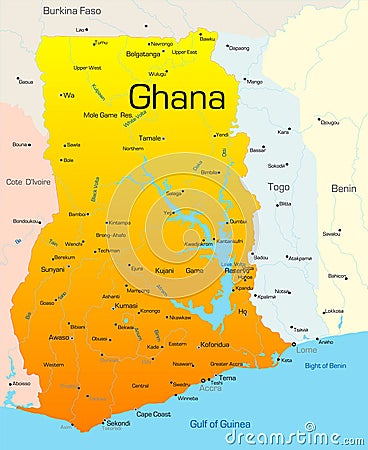 Ghana Vector Illustration